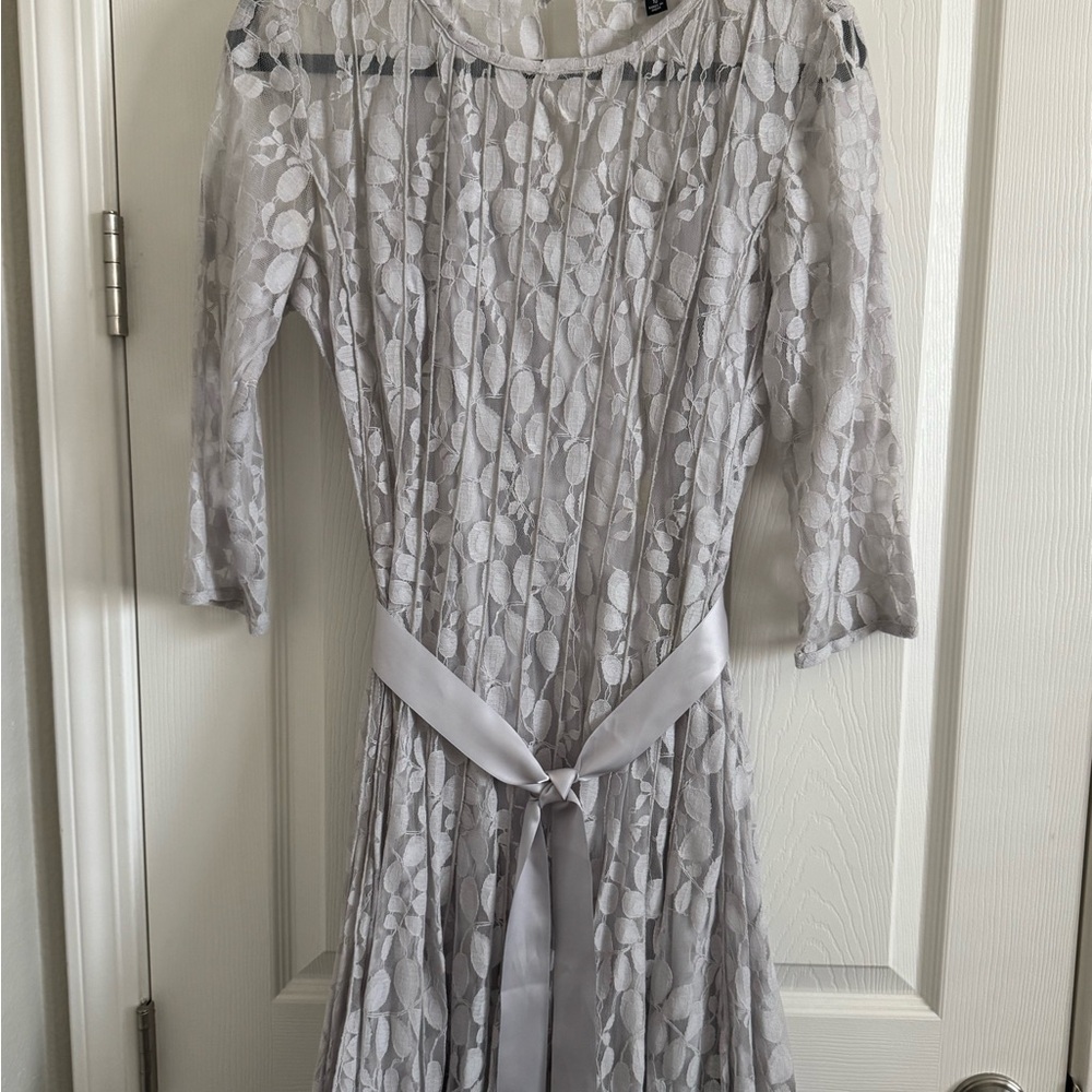 MSK Gray Lace Dress
